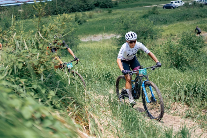 蔡雅羽在MTB女子組以全場最大的領先成績封后。輪動台灣運動協會提供