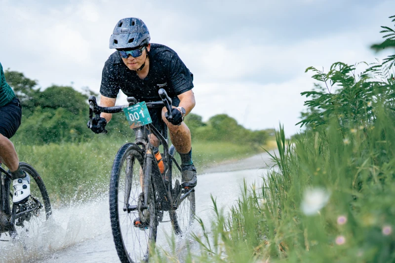 登山車一哥江勝山本站賽事選手出賽Gravel菁英組。輪動台灣運動協會提供