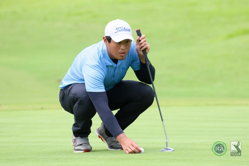 蔡凱任首回合抓8鳥無柏忌以64桿-8獨居領先。Tpga／林聖凱攝影