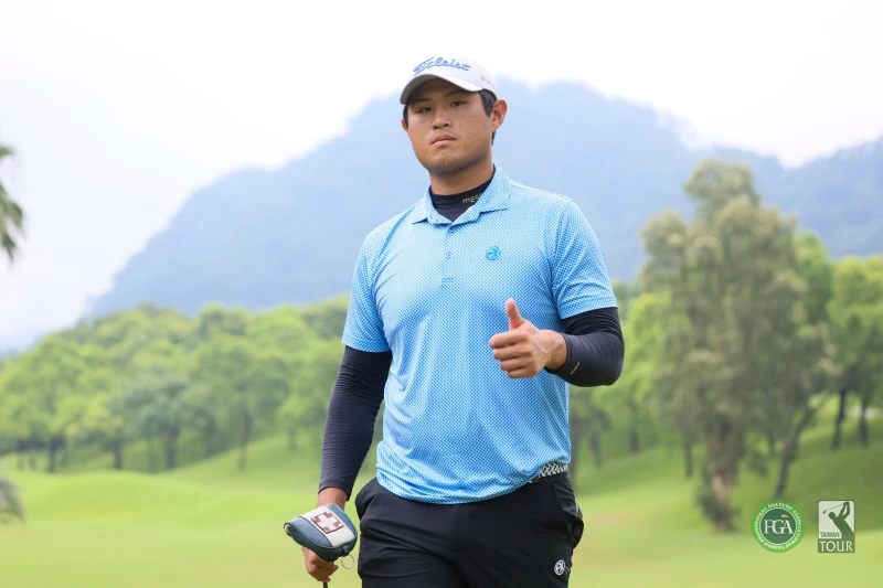 蔡凱任首回合抓8鳥無柏忌以64桿-8獨居領先。Tpga／林聖凱攝影
