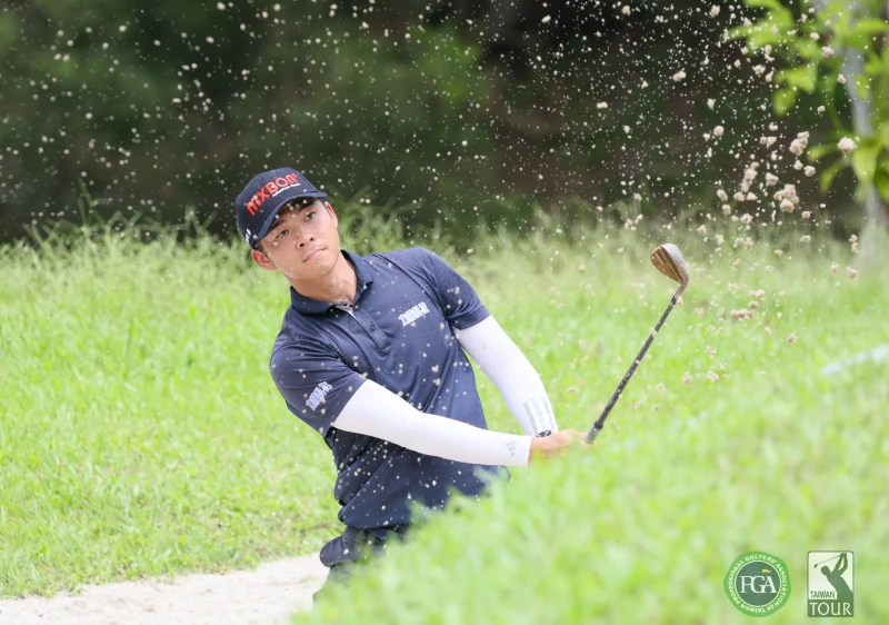 洪朝鑫以兩回合總桿134桿-10暫並列第六。Tpga／林聖凱攝影