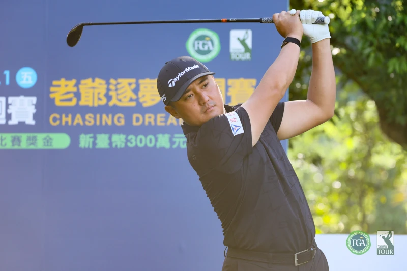 葉昱辰以兩回合總桿131桿-13暫列第三。Tpga／林聖凱攝影
