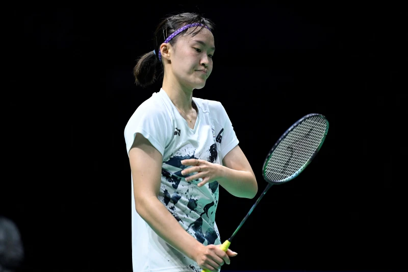 「籤后」許玟琪終於止敗獲勝。法新社 