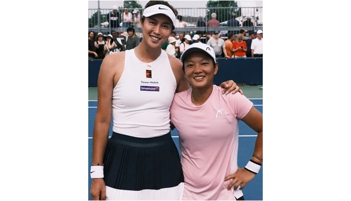 詹皓晴新組合晉蒙特婁女網賽雙打32強。劉雪貞提供