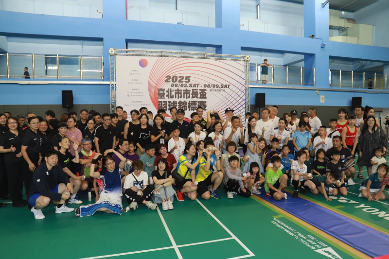 台北市市長盃羽球錦標賽今年人數近倍增到3,000人參賽。大會提供