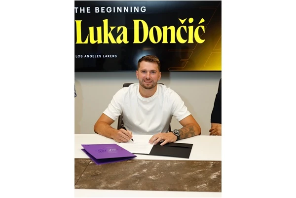湖人當家球星唐西奇（Luka Doncic）完成3年續約。 摘自唐西奇推特
