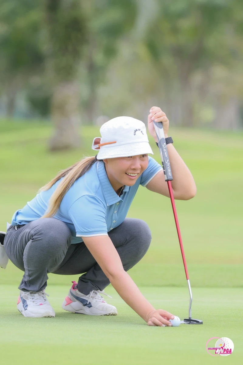 彭婕首回合打出70桿-2暫並列第三。Tlpga／葉勇宏攝