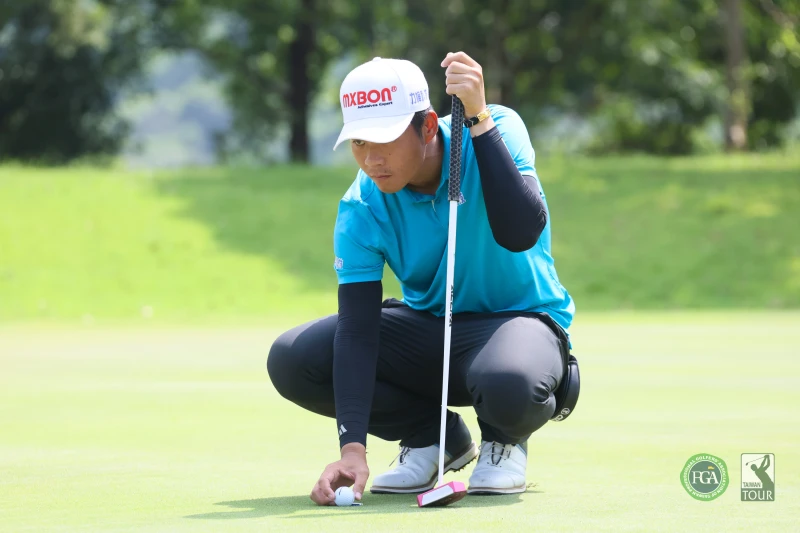 洪朝鑫以兩回合總桿141桿-3暫並列第四。Tpga／林聖凱攝影