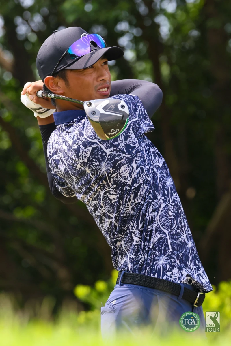 王偉軒以兩回合總桿139桿-5暫並列第二。Tpga／林聖凱攝影