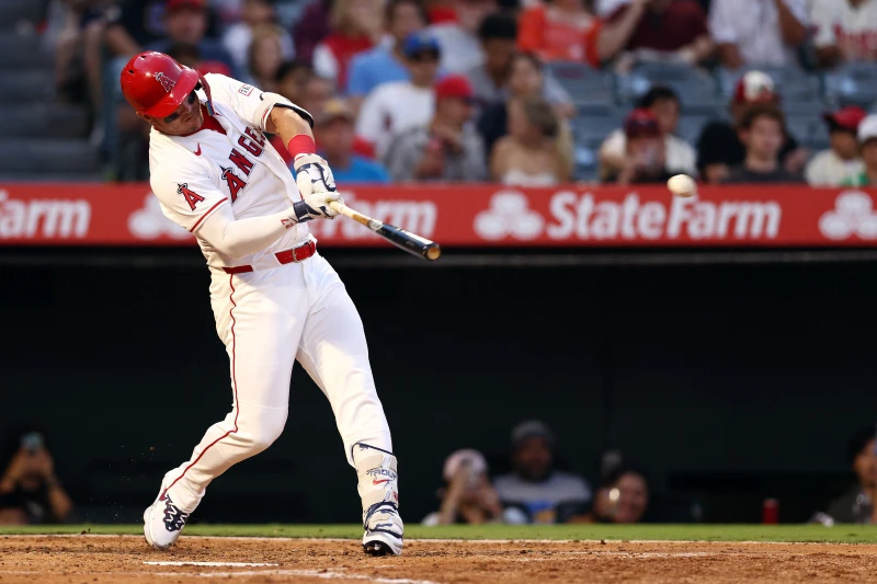 洛杉磯天使楚奧特（Mike Trout）夯出生涯在天使球場的第200轟。法新社