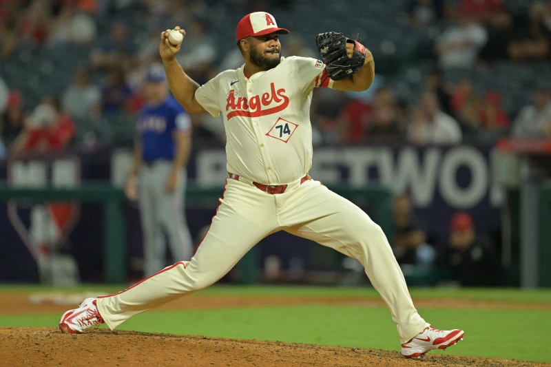 現年37歲、洛杉磯天使終結者簡森（Kenley Jansen），是目前大聯盟現役救援王。法新社