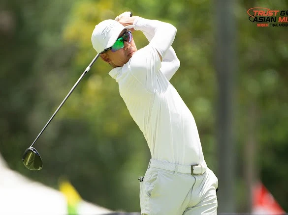 台巡種子球員美國的伴翔太郎Shotaro Ban兩回合133桿暫並列第四位。Trustgolf 提供