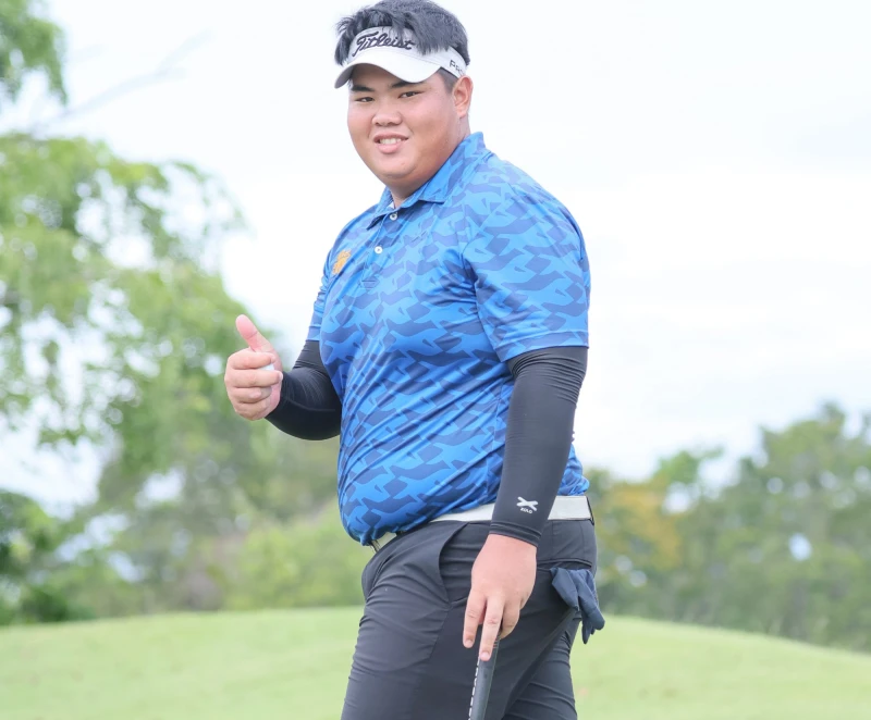 泰國男子選手迪查瓦Dechawat Phetprayoon打出61桿的破球場紀錄並以兩回合總桿131桿-11暫時並列第二。Tlpga ／葉勇宏攝