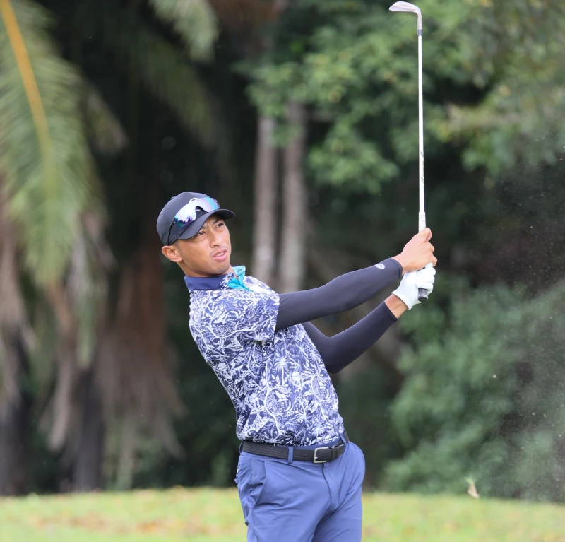 王偉軒以兩回合總桿129桿-13暫時單獨領先。Tlpga／葉勇宏攝