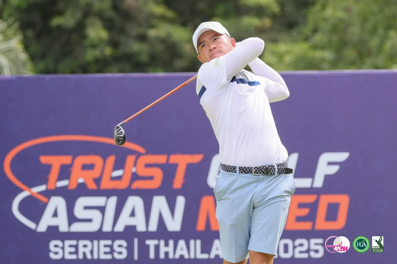 詹世昌以兩回合總桿133桿-9暫時並列第四。Tlpga／葉勇宏攝
