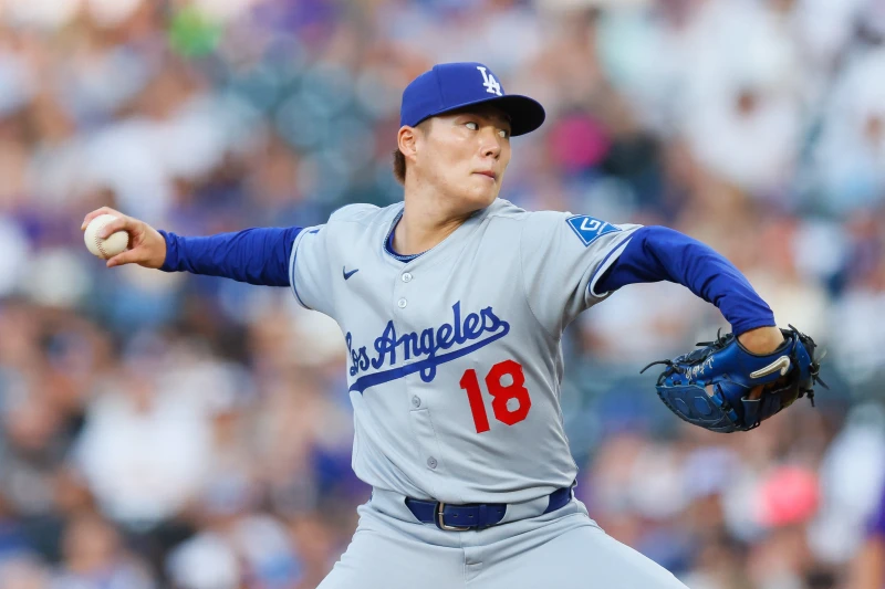 山本由伸今面對科羅拉多洛磯，主投7局失3分，繳出優質先發。法新社