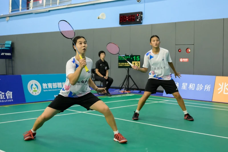 女乙雙亞軍張瓅心／王泠又。羽協提供