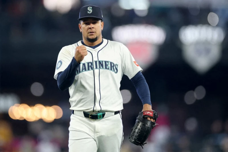 水手先發投手Luis Castillo，先發25場，8勝6敗，ERA 3.48。法新社