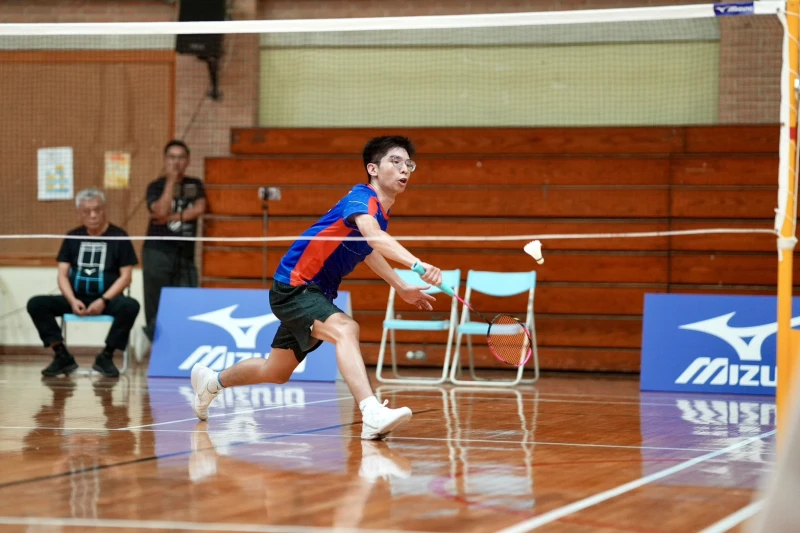 黑馬鄭之鈞拿到男單亞軍。大專體總提供