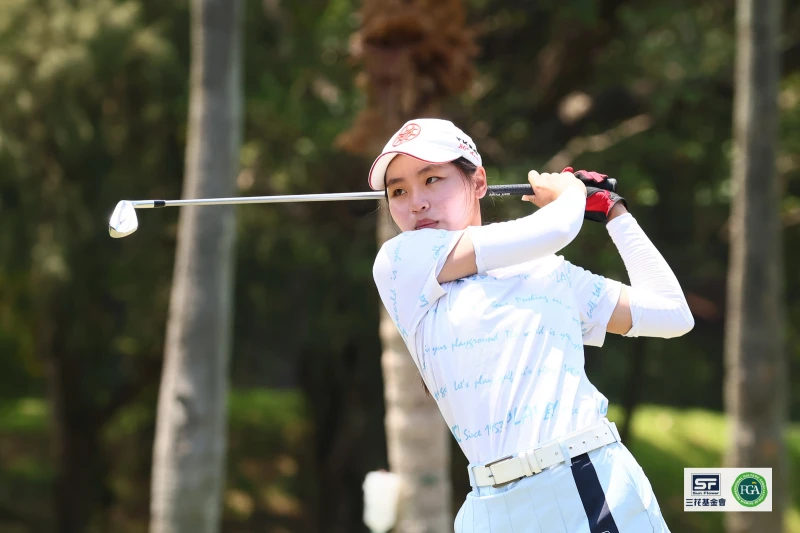 第二回合女子組王靖衣75.76兩天以7暫列第一。鍾豐榮攝影