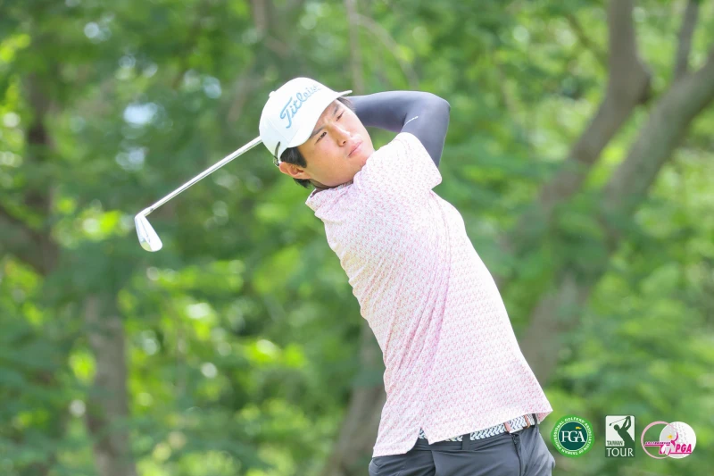 蔡凱任以兩回合總桿134桿-8 暫並列第8。tlpga／葉勇宏攝