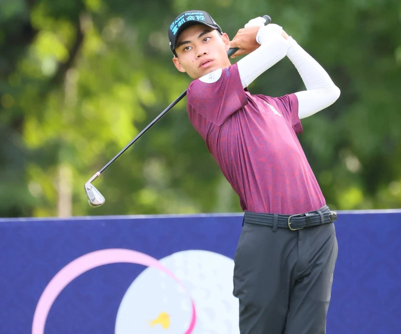 陳佑宇以兩回合總桿135桿-7暫時並列第12。tlpga／葉勇宏攝