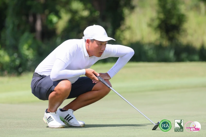 陳裔東以兩回合總桿134桿-8 暫並列第8。tlpga／葉勇宏攝