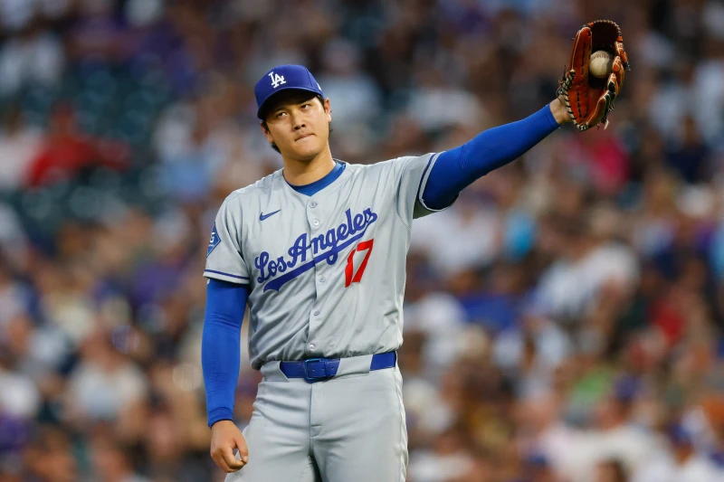 大谷翔平今天二刀流出賽，不過此戰主投4局就失掉5分退場。法新社
