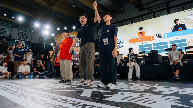 Kids Battle組連二屆由台灣選手Saturn奪下冠軍、日本選手Orion則獲得第二名。高雄市政府提供