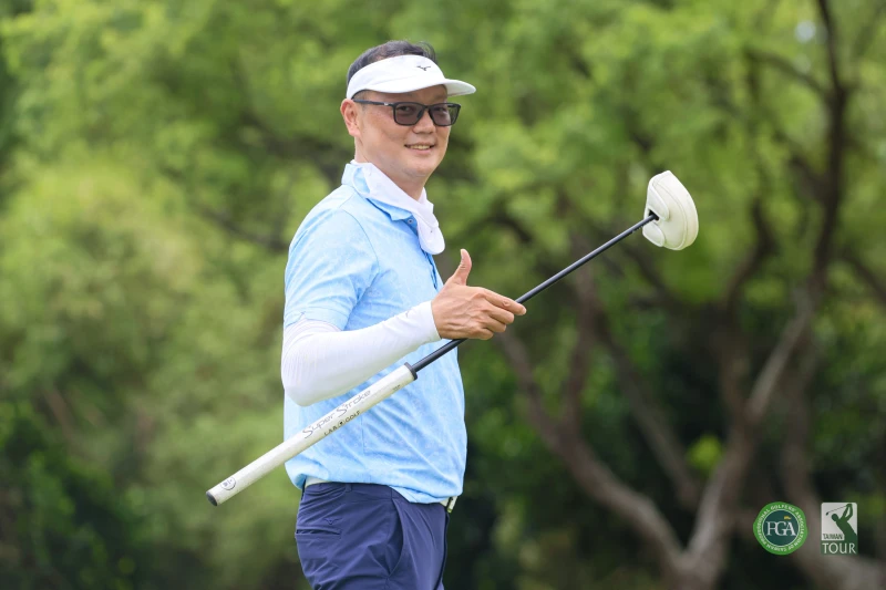 謝東宏第一回合以70桿-2暫並列第三。Tpga／林聖凱攝影