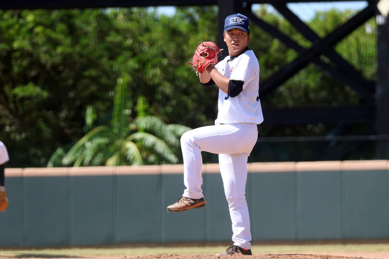 才鈞任投出5局無安打內容。大會提供