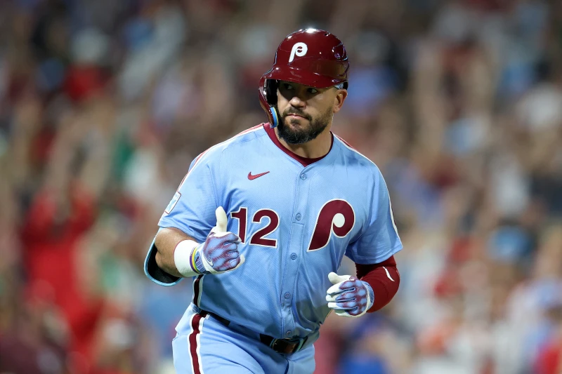 費城費城人強打史瓦伯（Kyle Schwarber）近期遇到打擊低潮，但他今一口氣就打了4支全壘打。法新社