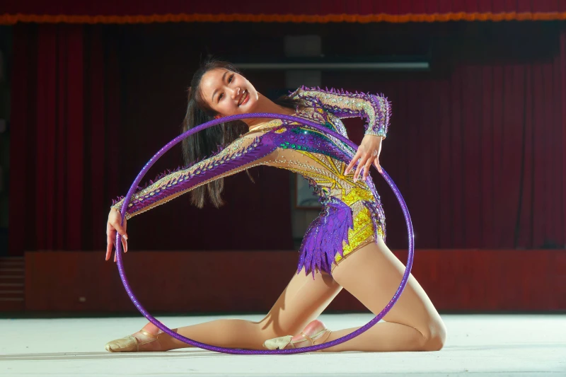 韻律體操甜心喬伊永遠是目光的焦點。特約記者/郭運復攝