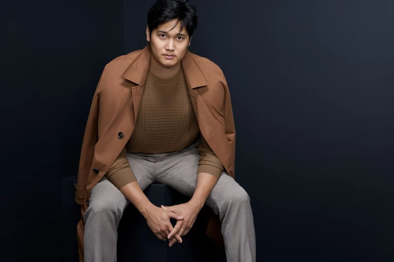 大谷翔平演繹Bos 2025秋冬頂級系列。官方提供