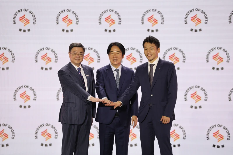 「運動部揭牌暨部長布達典禮」，賴清德總統蒞臨現場。李天助攝