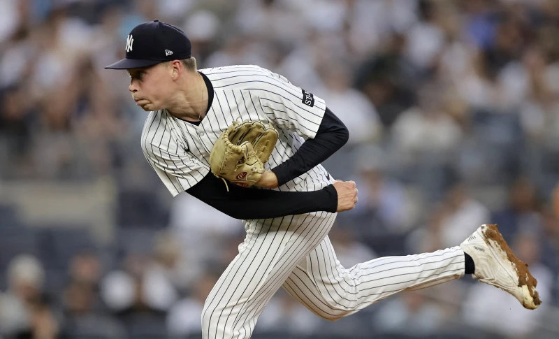紐約洋基派出Will Warren，這季先發29場、8勝6敗、ERA 4.28。法新社