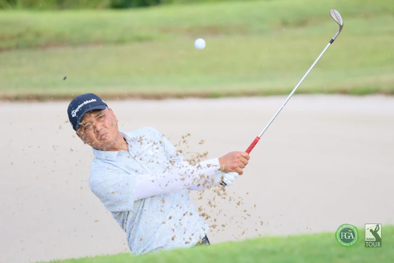 呂偉智首回合以66桿-6暫並列第一。Tpga／林聖凱攝影
