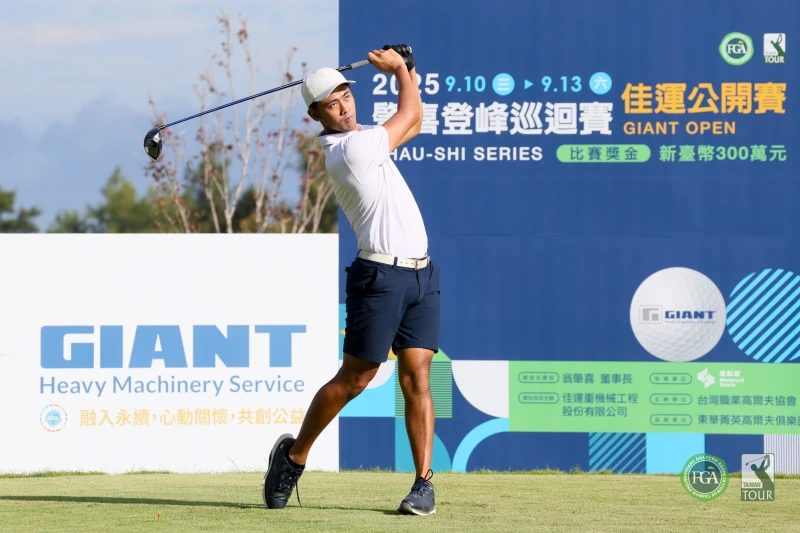 曾子豪首回合以66桿-6暫並列第一。Tpga／林聖凱攝影