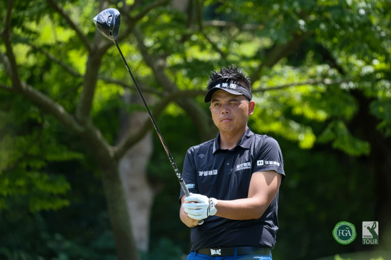 洪健堯以兩回合138桿-6暫並列第五。Tpga／林聖凱攝影