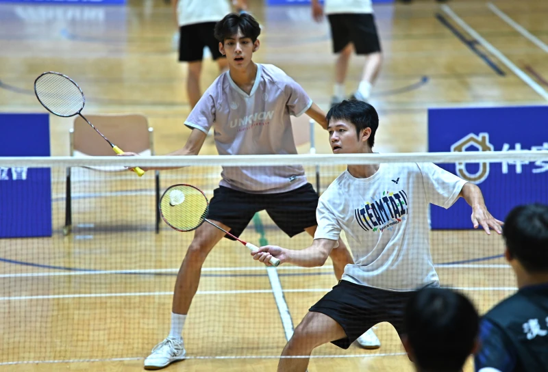 陳文宜（前）為了羽球就讀國立體大。大專體總提供