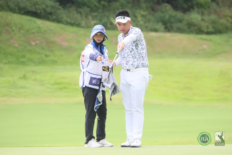 洪健堯第三回合抓8鳥吞2柏忌以66桿為今日最低桿，三回合總計204桿-12暫列第三。Tpga／林聖凱攝影 