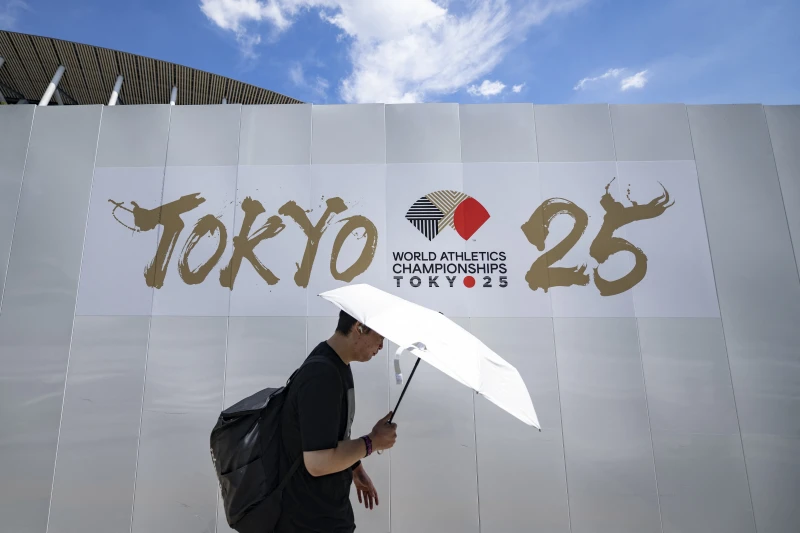 熱浪侵襲東京，導致部份賽程提前舉行。法新社