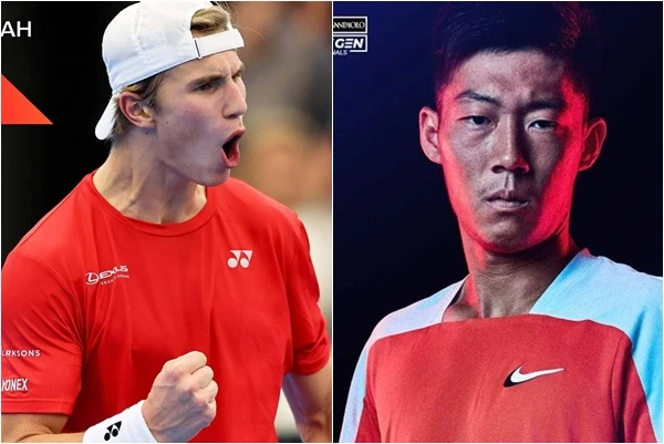 明天曾俊欣(右)與謝爾之戰將是兩位前世界青少年球王對決。合成照片