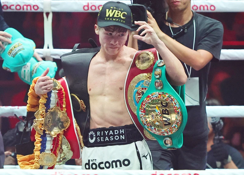 日本拳王井上尚彌（Naoya Inoue）週日以技術性壓倒表現，成功衛冕超雛量級世界拳王頭銜。法新社