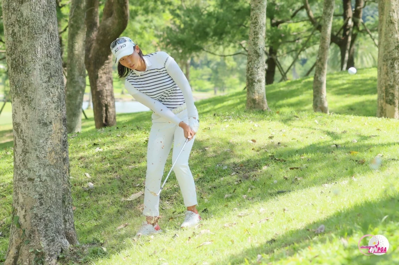 周怡岑以兩回合總桿141桿-3獲得亞軍 。Tlpga/ 葉勇宏攝