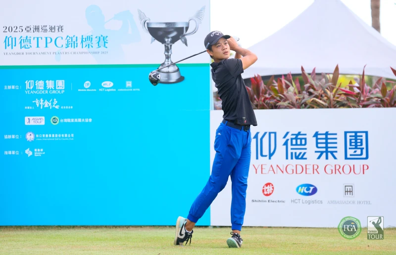 業餘選手謝承洧首回合以70桿-2為業餘選手最佳。Tpga/林聖凱攝影