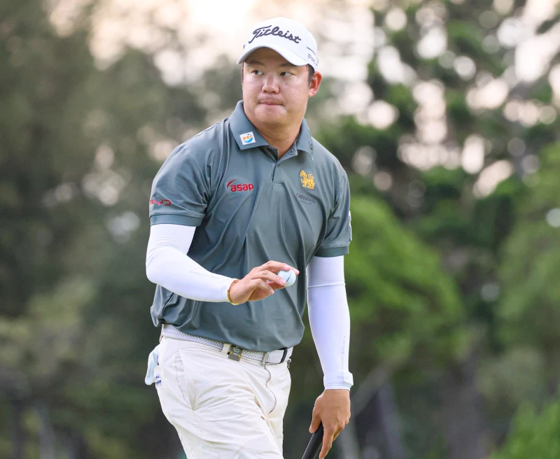 泰國選手蘇提帕強勢爭奪衛冕首回合以66桿-6獨居領先。Tpga/林聖凱攝影