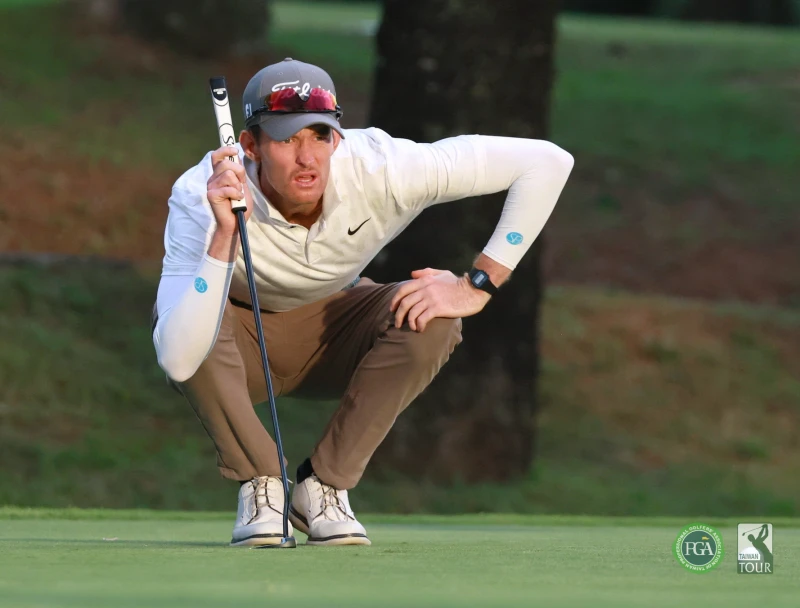 美國選手Charles Porter首回合以67桿-5暫列第二。Tpga/鍾豐榮攝影