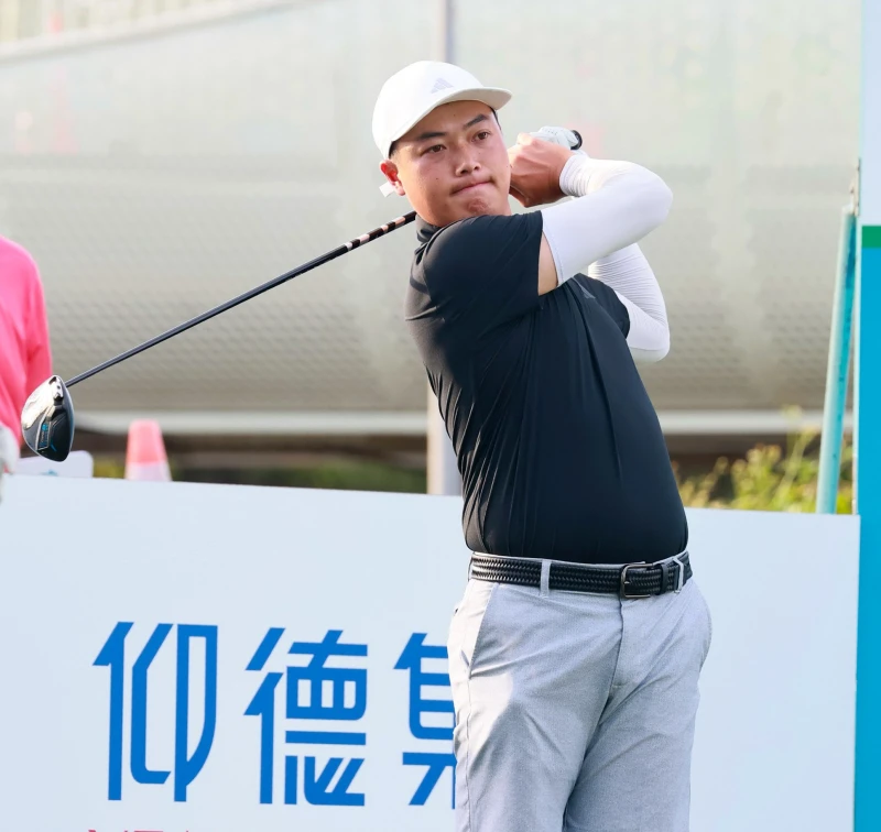 陳裔東首回合以69桿-3暫並列第四。Tpga/鍾豐榮攝影
