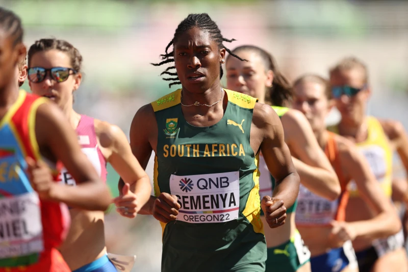 南非800公尺跑者塞曼亞（Caster Semenya）曾奪2012及2016奧運金牌。法新社